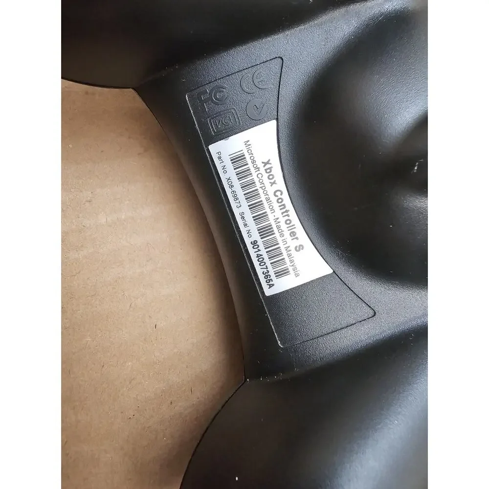 Original Xbox OEM S Type Black Controller - For Parts or Repair